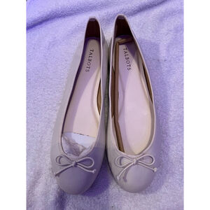 TALBOTS~ OFF WHITE~BOW TIE LOAFERS~ NWOT~10